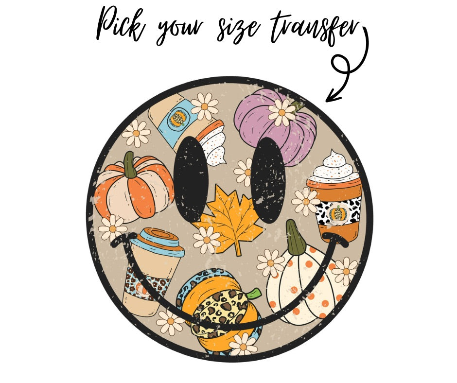 Fall coffee/pumpkin transfer