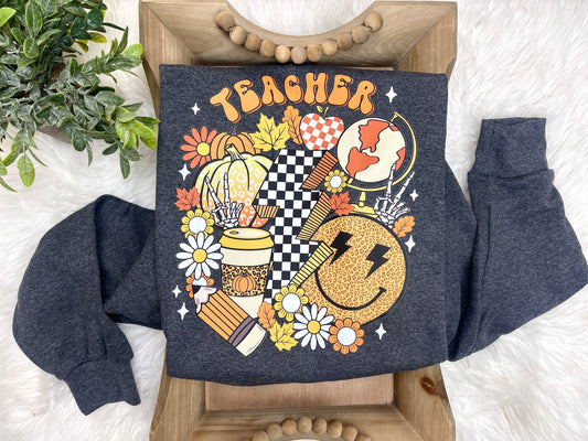 Teacher fall sweatshirt DTF