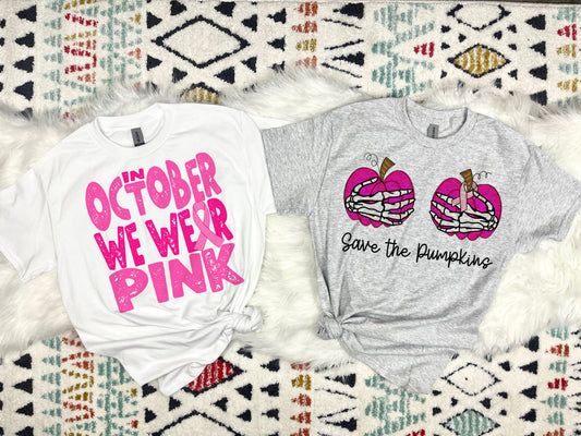 October Pink Tshirts
