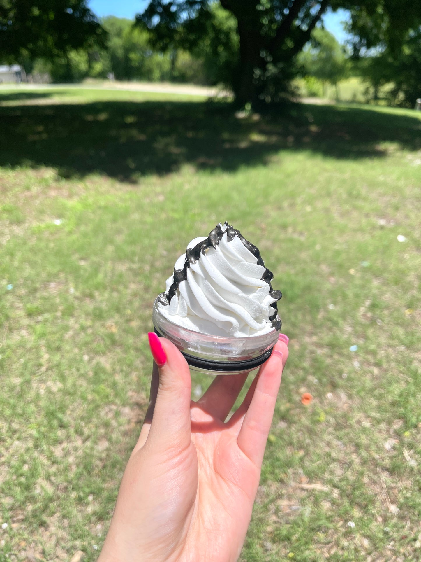 Chocolate whip cream Lid