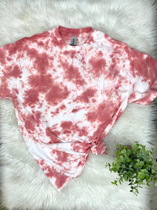 Red tie dye blank