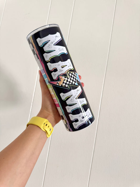 Lightning mama tumbler colorful