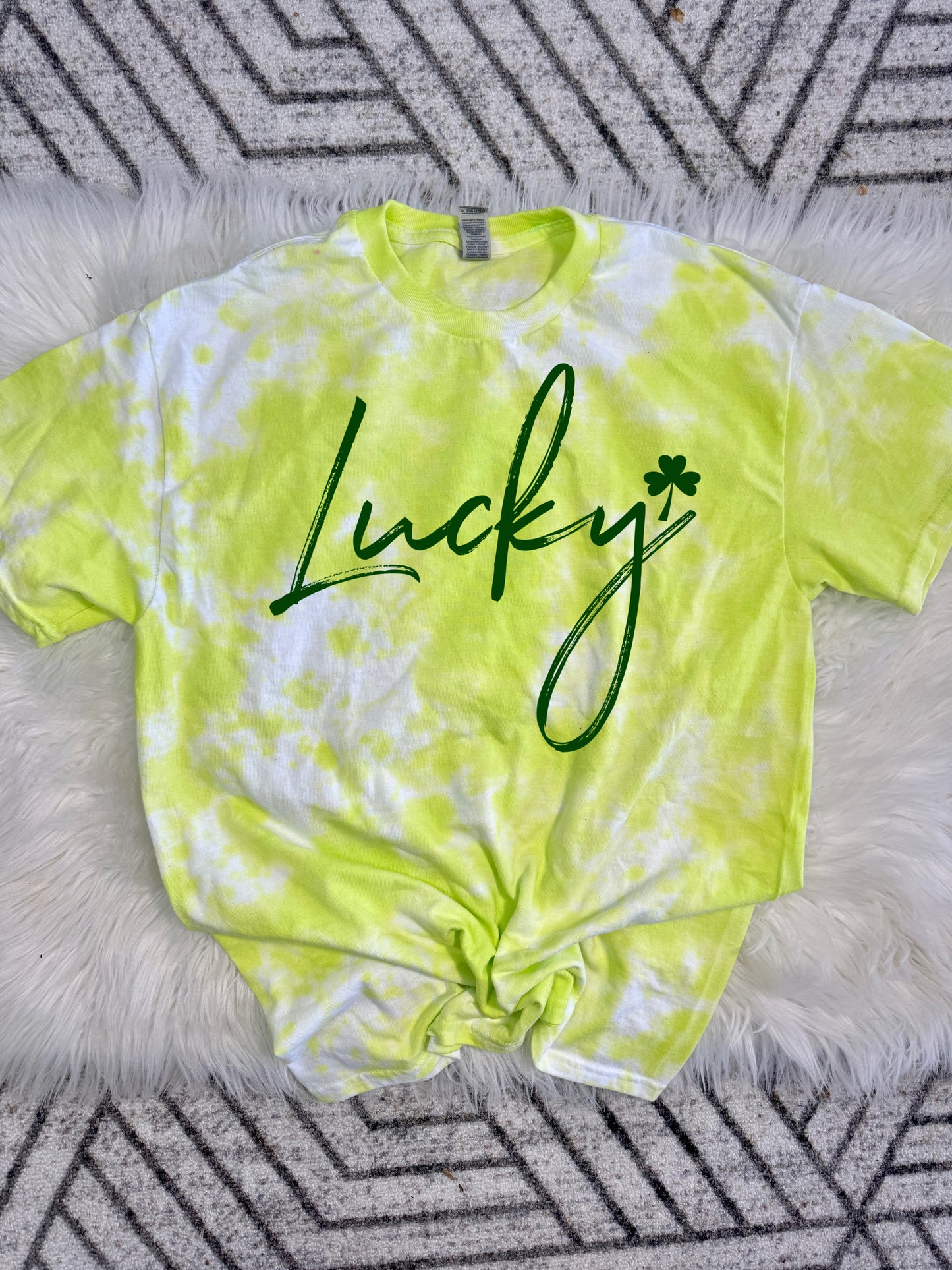 Neon green lucky