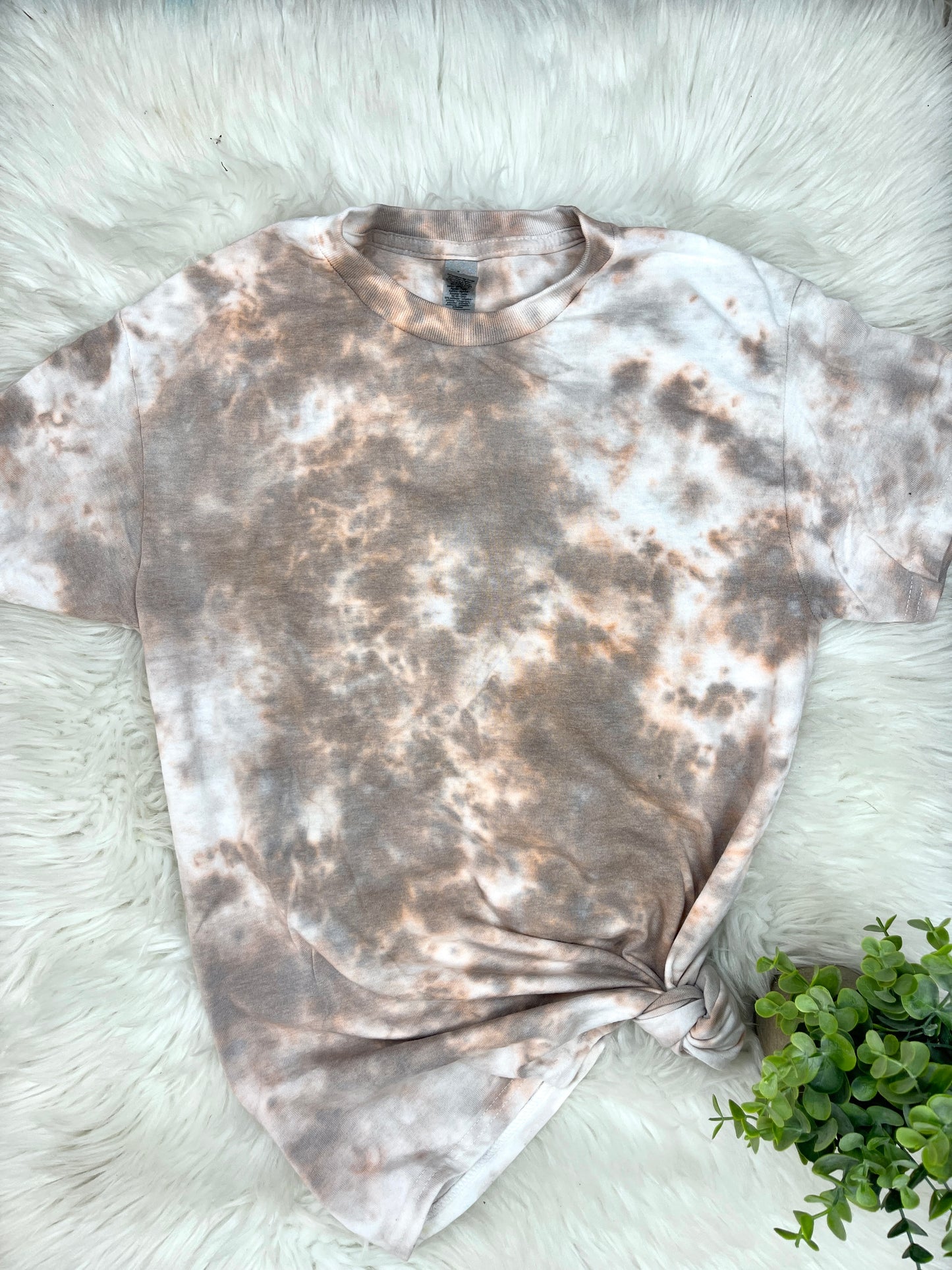 Brown tie dye blank