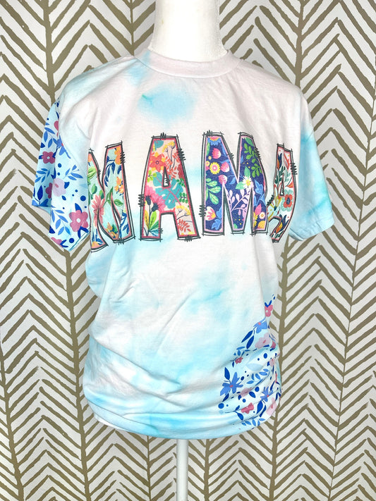 Floral custom name shirt