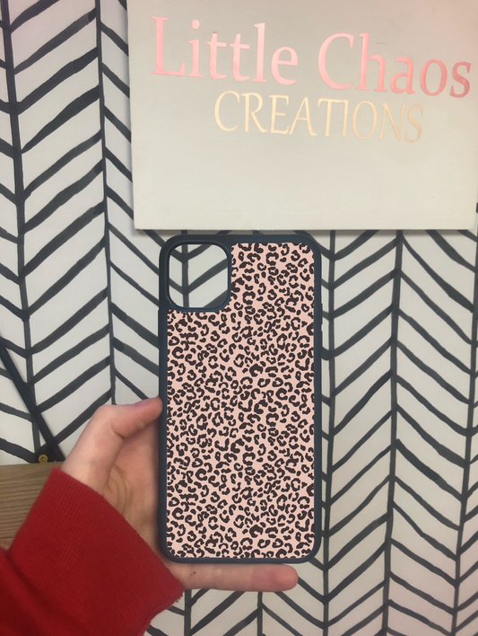 blush  leopard phone case