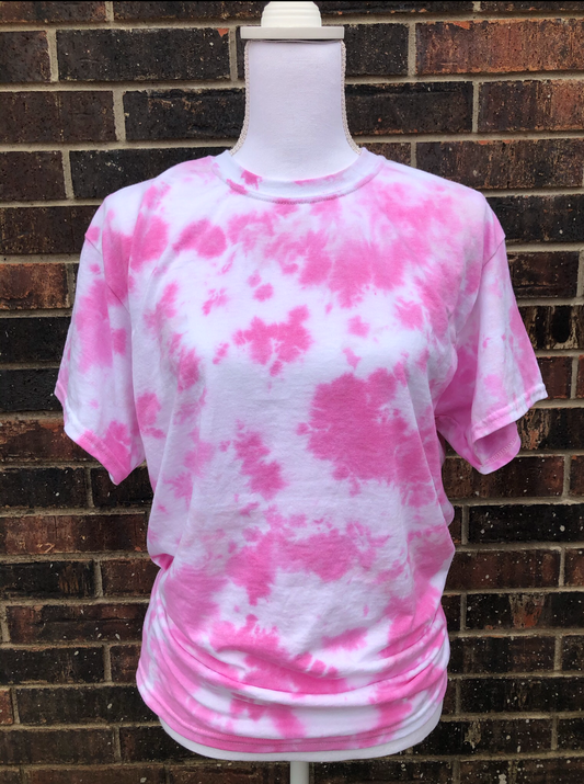 Pink tie dye blank