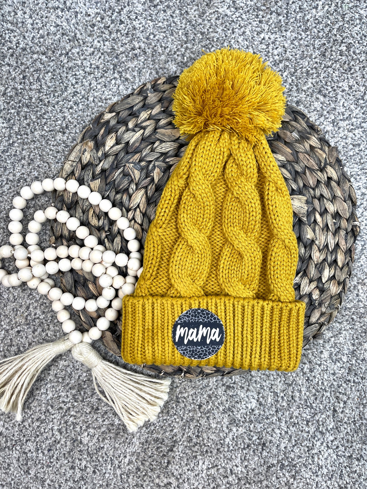 Mustard Mama beanie