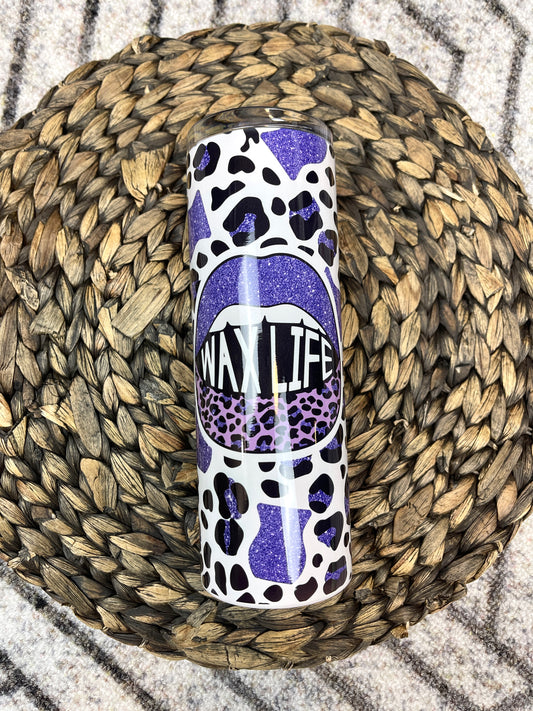 Wax life leopard tumbler