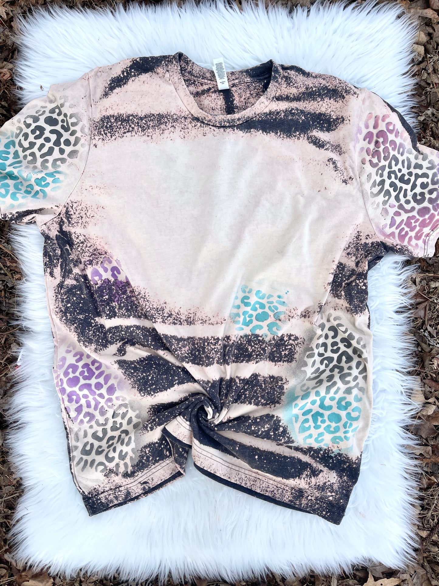 Leopard dyed Blank bleached